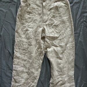 Madewell Cream Wide Leg Pants for Effortless Elegance